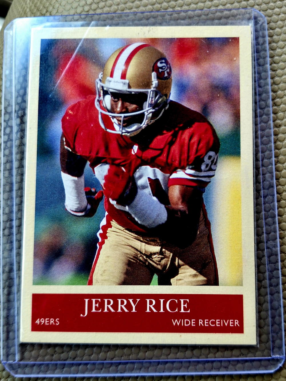 1989 Topps Jerry Rice #7 San Francisco 49ers Football Card HOF Raw Ungraded